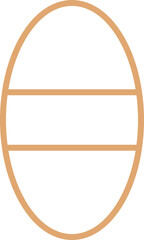 Logo design, oval frame border badge.