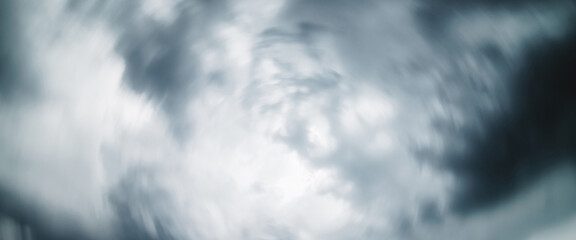 Dramatic cloudscape texture. Dark heavy thunderstorm clouds before rain. Overcast rainy bad...