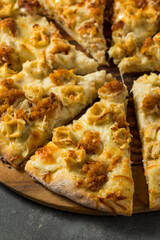 Gourmet Chicken and Waffle Pizza