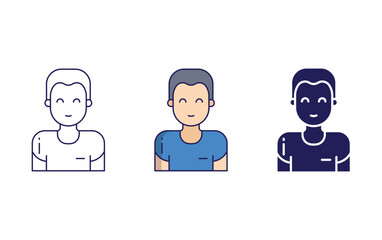 Fototapeta premium Football Player vector icon