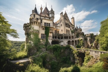 Fototapeta na wymiar a historic castle. Generative AI