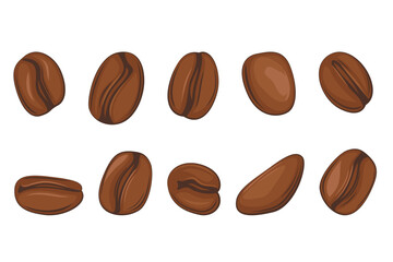 Coffee Beans Set, Cafe Menu Design element
