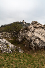 Svaty kopece hill above Mikulov city in Czech republic