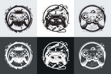 Logo set modern and creative branding gamepad collection © Absent Satu