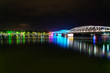 Night View of Hue in Vietnam