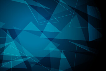 Fototapeta premium Abstract digital background with blue geometric particles