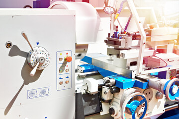 Lathe machine industrial