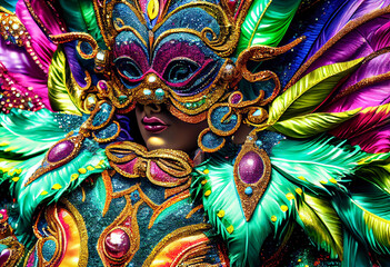 Fototapeta premium venetian carnival mask