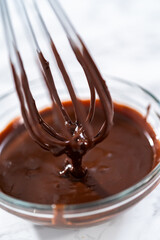 Chocolate ganache cupcake