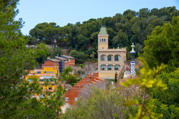 Park Quell by Antoni Gaudi, Barcelona, Spain