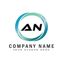 AN creative modern company logo design