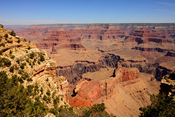 Hazy Blue Sky Grand Canyon Arizona