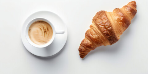 croissant and coffee