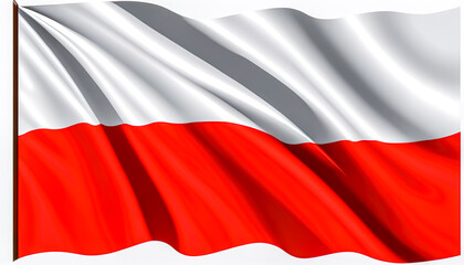 Poland texture flag, patriotic background, generative AI.