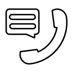 Helpdesk line icon.