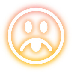 Set of Emoticon neon