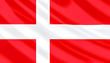 Fototapeta premium Denmark National Flag, textured background, generative AI.