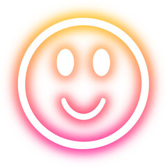 Set of Emoticon neon