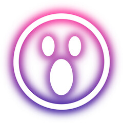 Set of Emoticon neon