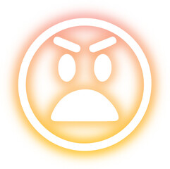 Obraz premium Set of Emoticon neon