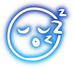Obraz premium Set of Emoticon neon