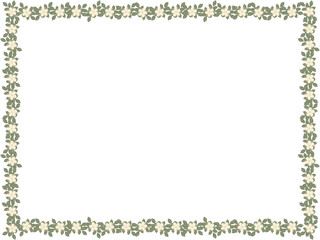 classic frame with elder flowers