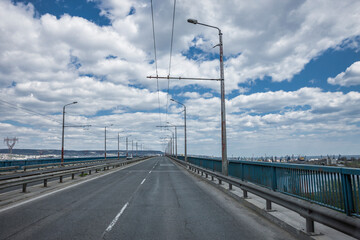 Fototapeta premium Autobahnbrücke zur Oblasthauptstadt Warna in Bulgarien