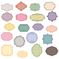 Vintage vector frames for decoration.