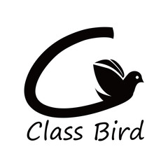 vector logo letter C and bird image, for logo and slogan vector