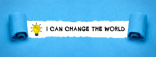 I can change the world	