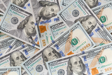 Background of 100 dollar bills