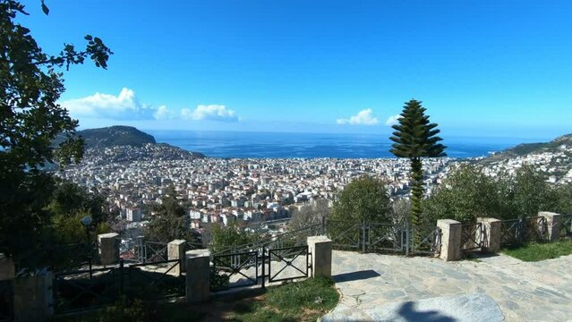 nid on the city and the sea from a height