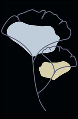 minimalist one line art t-shirt design