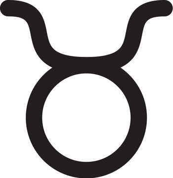 Taurus Linear Icon Astrological Zodiac Sign