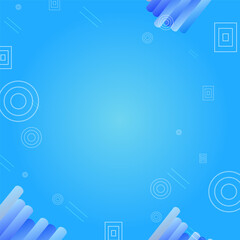 Colorful Blue gradient geometric shape background