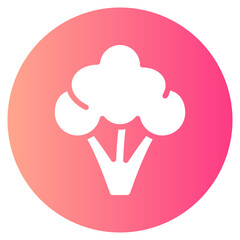 broccoli gradient icon