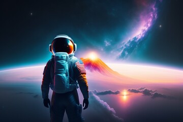astronaut in space