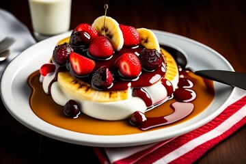 chocolate cake with cherry