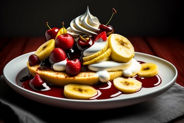 chocolate cake with cherry