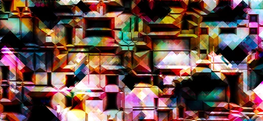 Foto op Plexiglas abstract colorful backdrop wall art © Visualmind