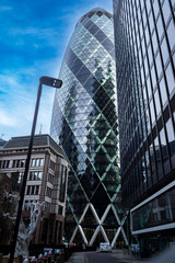 United Kingdom -year 2023- modern architecture, glass buildings rise above the beautiful city of london