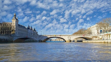 Paris, the pont au Change, and the Conciergerie 
