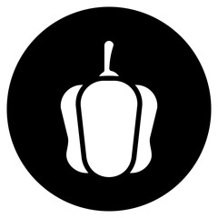 Bell pepper glyph icon
