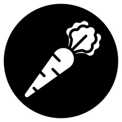 radish glyph icon