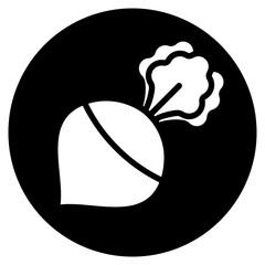 turnip glyph icon