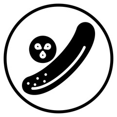 cucumber glyph icon