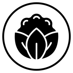 cauliflower glyph icon