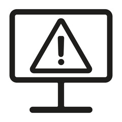 Alert, attention, danger icon