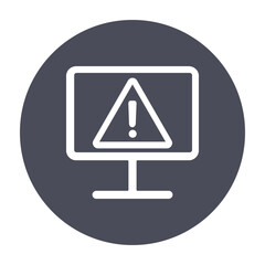 Alert, attention, danger icon