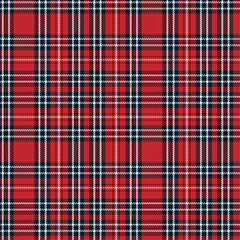 Red white navy plaid pattern for fabric, wallpaper, decorative, seamless background.Vector illustration.